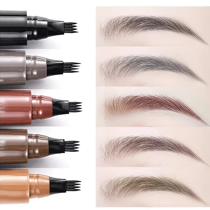 Natural Long Lasting Eyebrow Pen Waterproof Fork Tip Eyebrow Tattoo Pencil Women Eye Cosmetic Beauty Makeup | Eyebrow Marker Pen