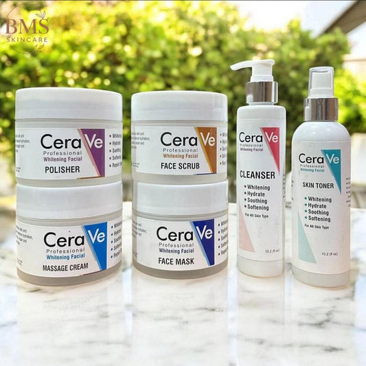 CeraVe 4 in 1 Skincare Kit Night Cream, Sunblock, Cleanser &amp; Serum for Radiant Skin