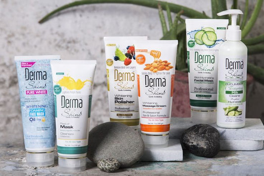 Derma Face Hydra Whitening Facial Kit 6 steps Whitening And Glowing Facial Kit 300ml