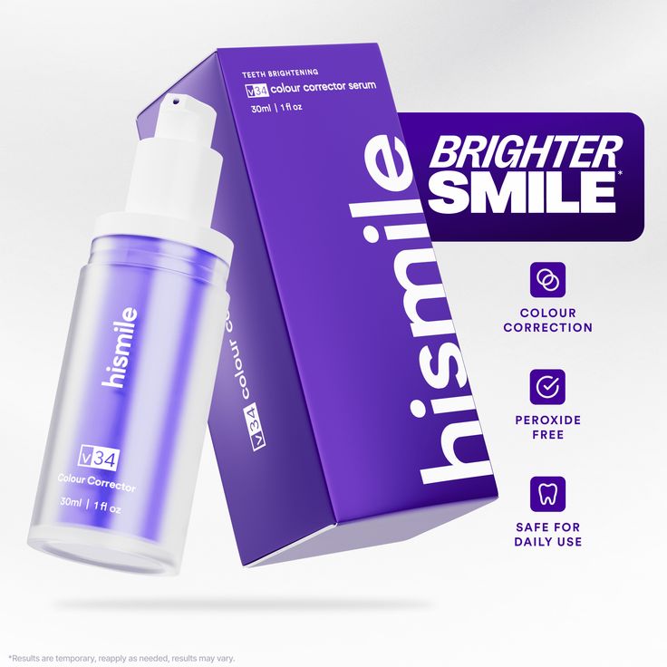 Open media 1 in modal Pack of 2 Teeth Brightening Hismiles V34 Colour Corrector Serum + Micro Nano Tooth Brush Deal For Sensitive Gums Toothbrush