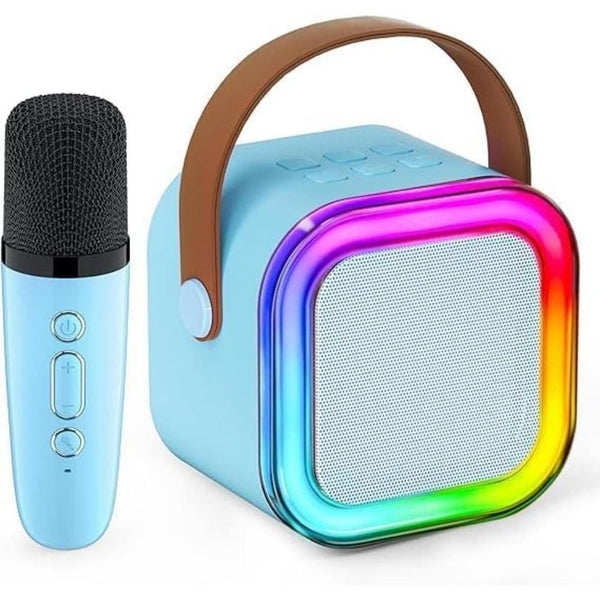 K12 Wireless Audio Microphone Bluetooth Speaker Portable Stereo Speaker Bluetooth Speaker Karaoke Speaker with Mic (random color)