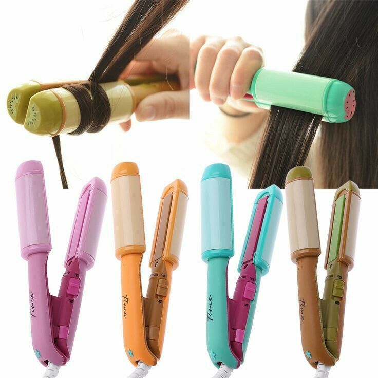 Mini Portable Ceramic Hair Straightener & Curler | Smooth, Silky, Frizz-Free Styling | Random Color