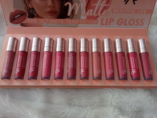 12 Pcs Mocallure Transparent Clear Lip Gloss | High Pigment Lipgloss Set | Best Quality Lipgloss Set